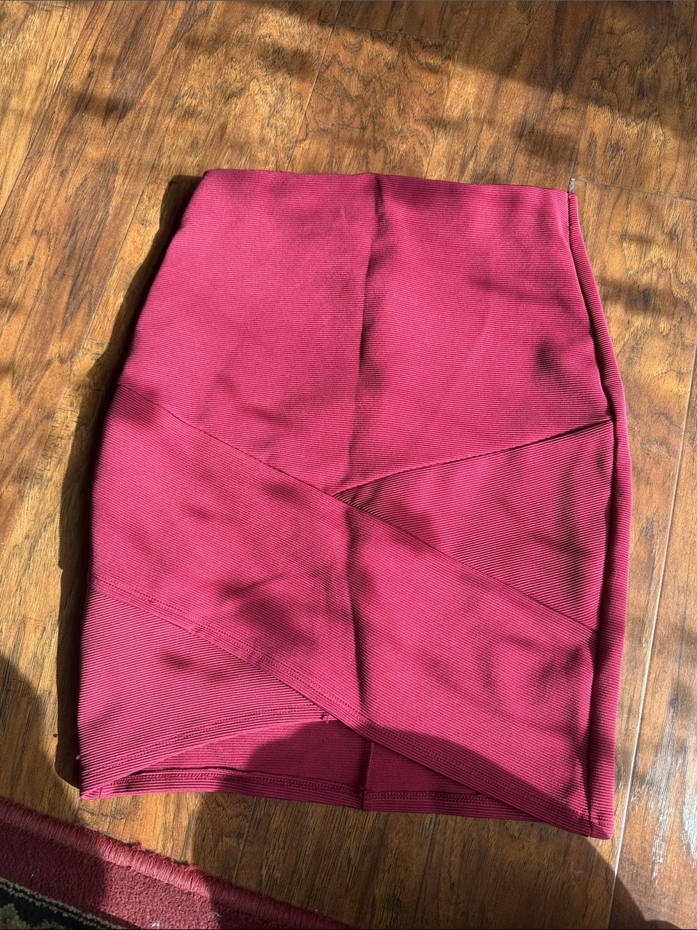 Joe B Fitted Mini Skirt in Berry Pink